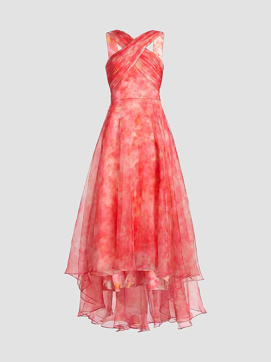 Athena Organza High-Low Gown by Theia