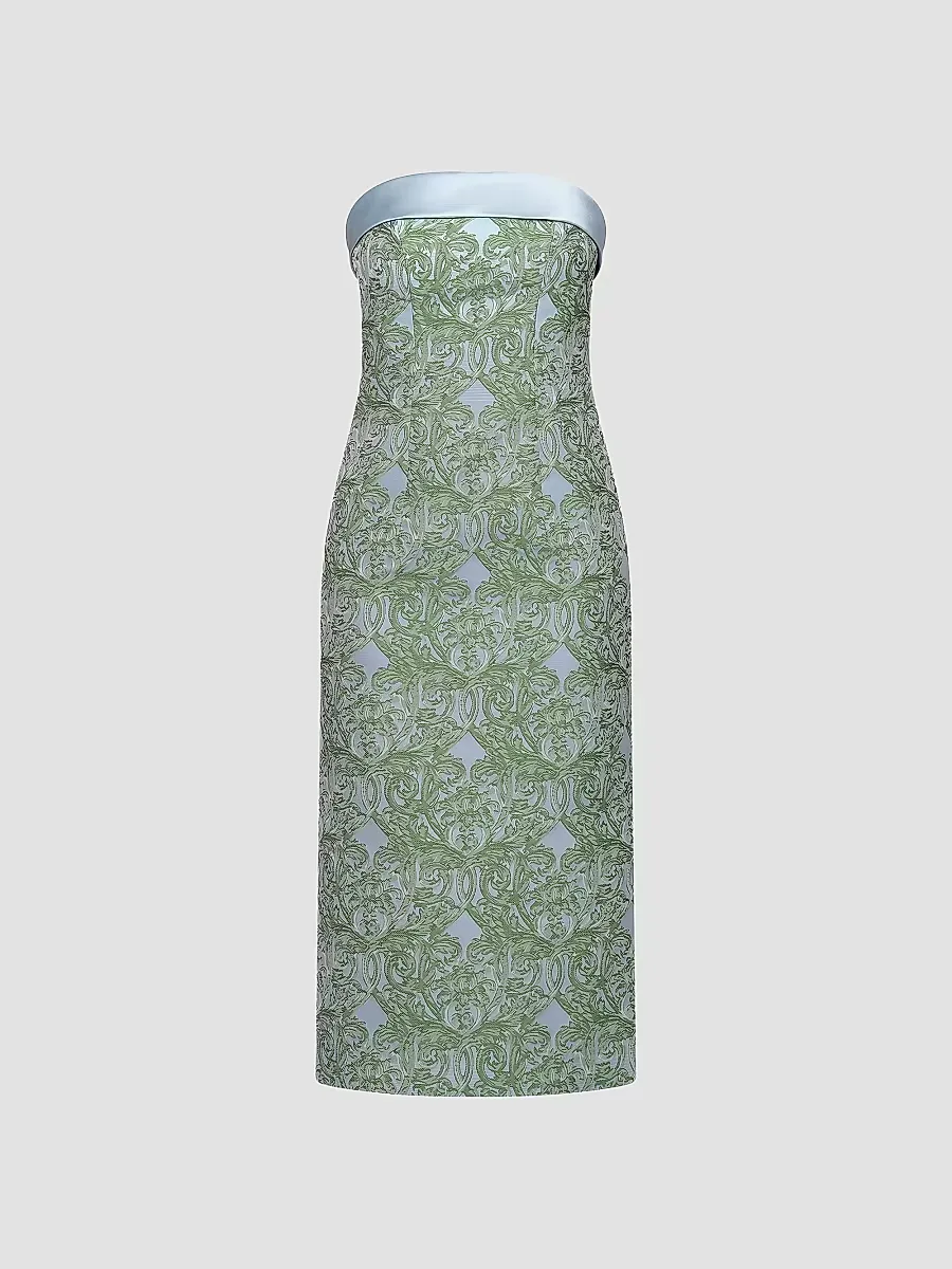 Deborah Floral Tea-Length Dress by Kay Unger