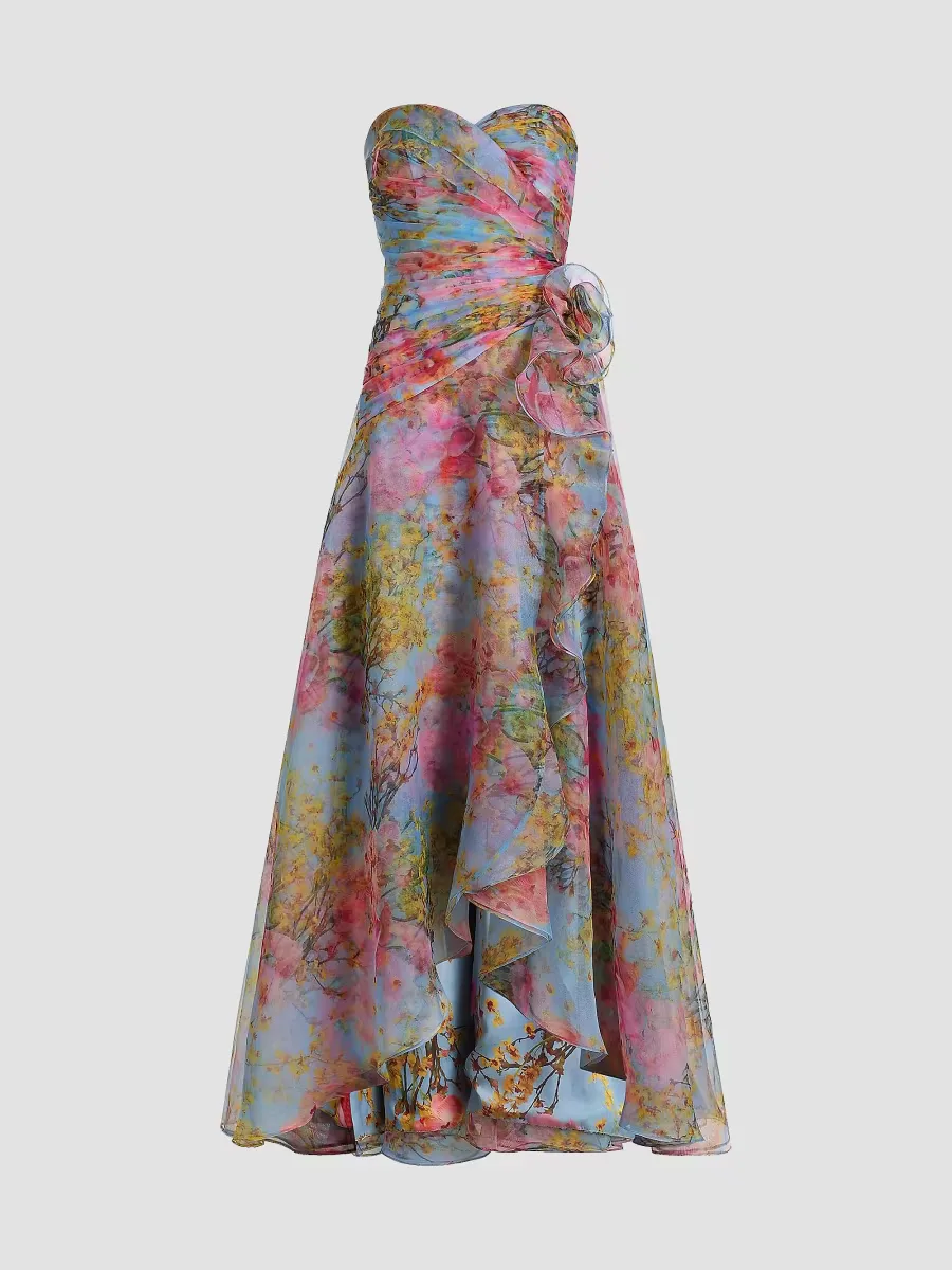 Eloise High-Low Strapless Gown