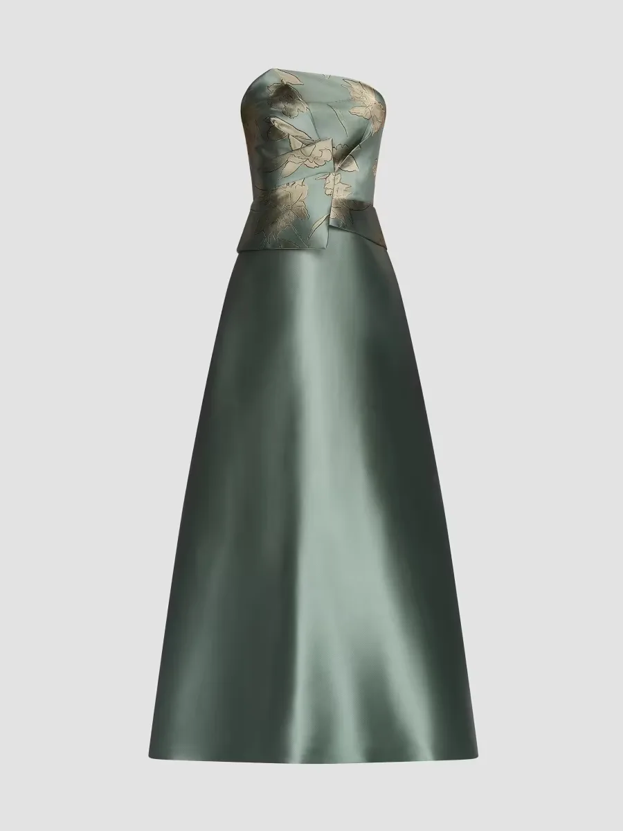 Sheryl Mikado Floral A-Line Gown by Kay Unger