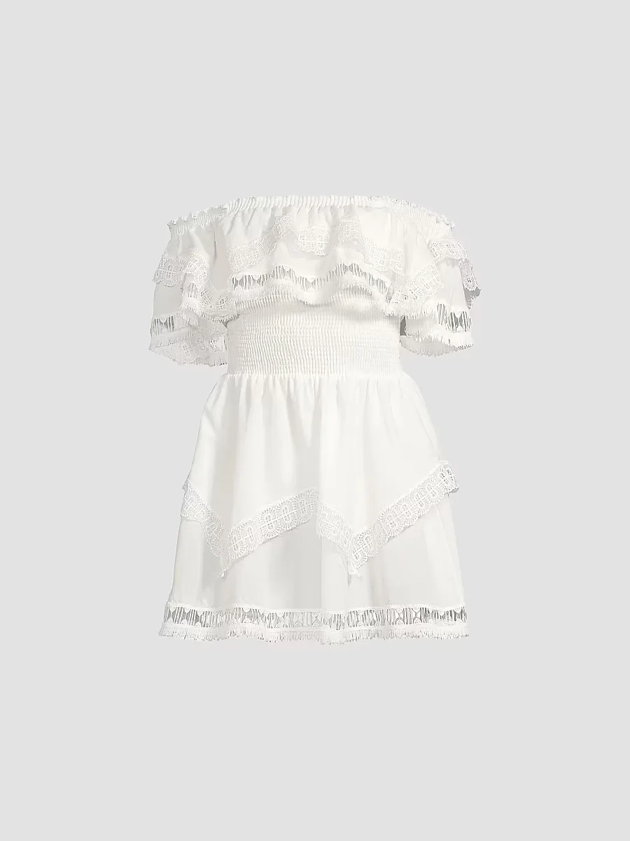 Wyatt Lace-Trim Dress by Peixoto