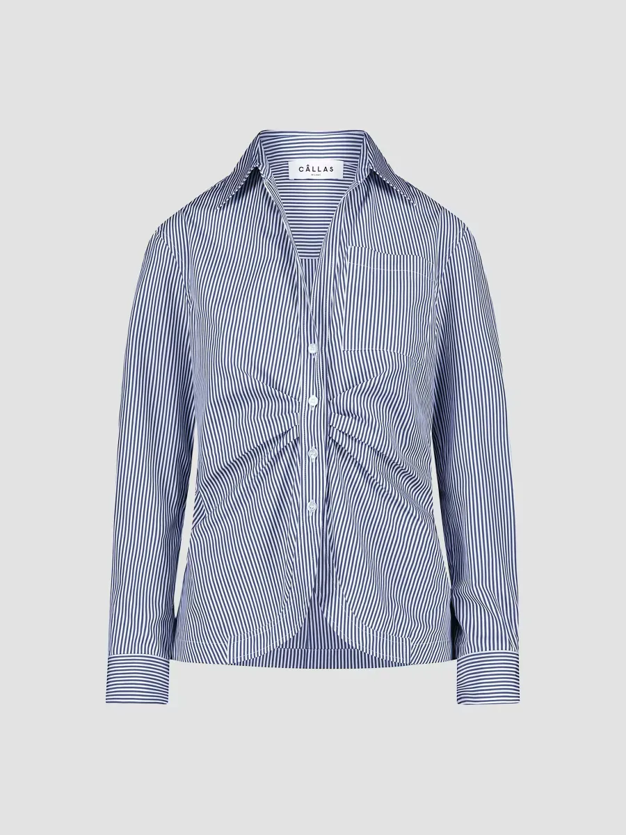 Sierra Classic Stripe Poplin Shirt by Callas Milano