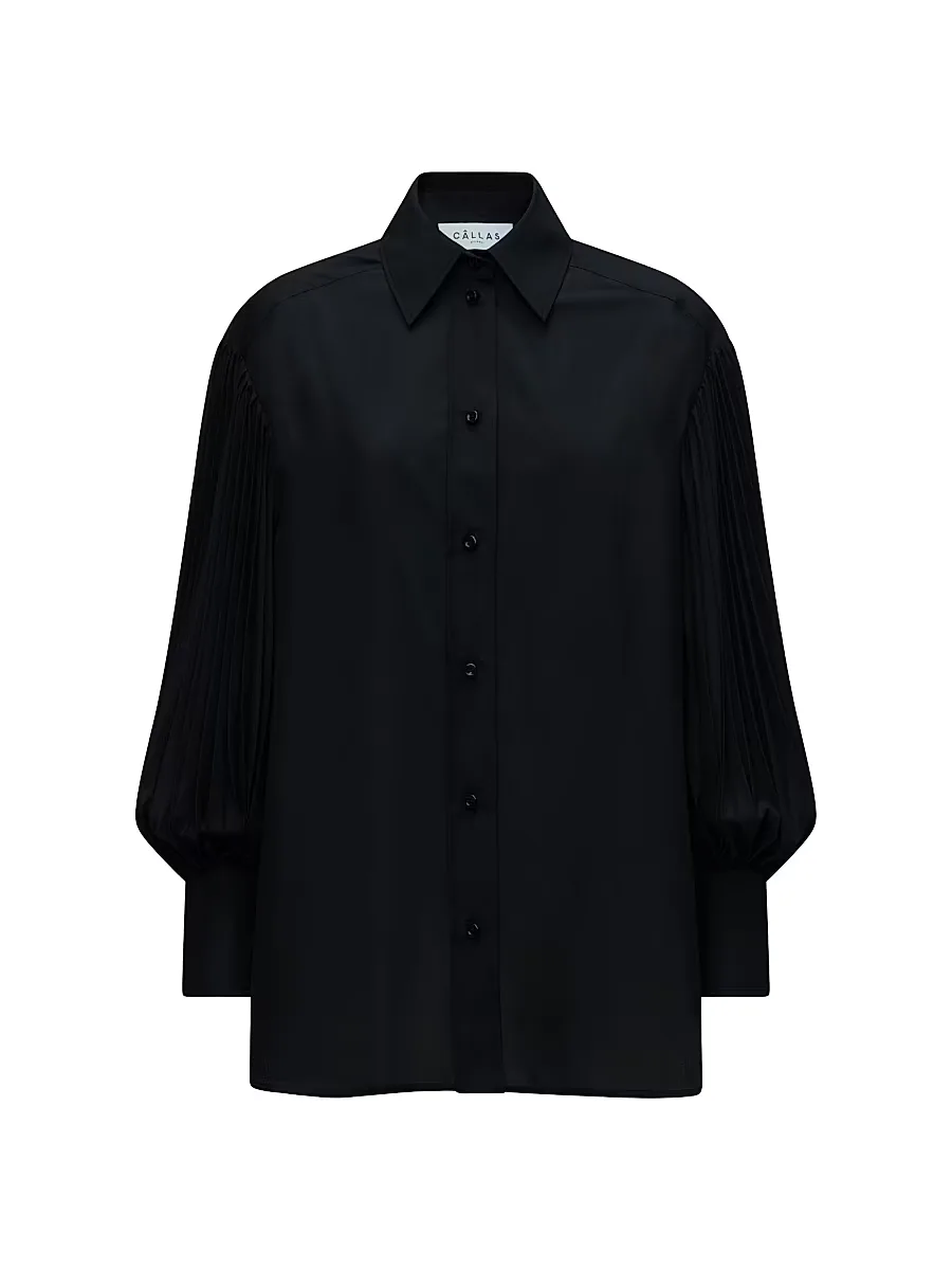 Viola Pleated Sleeve Shirt by Callas Milano