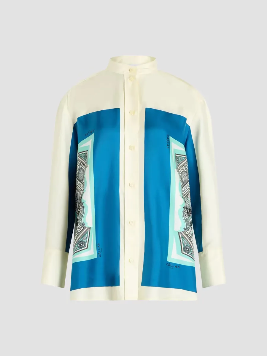 Lyn Scarf Print Shirt by Callas Milano