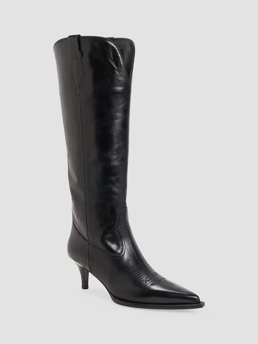 Tania 60MM Leather Knee-High Boots by Partlow