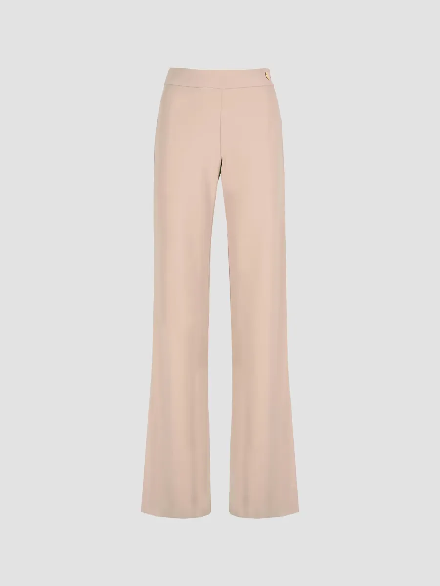 Anouk Stretch Jersey Wide Leg A-Line Pants by Callas Milano