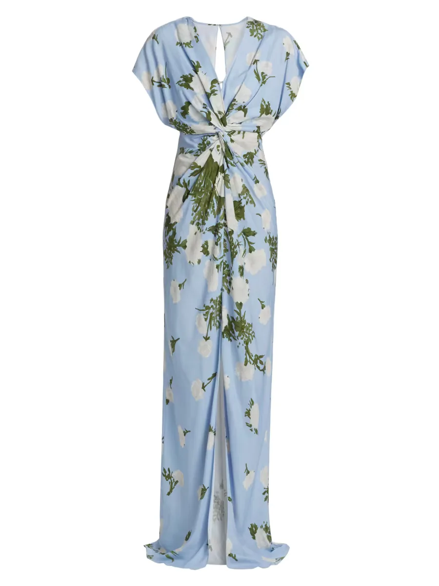 Jackie Floral Twisted Gown by Prabal Gurung