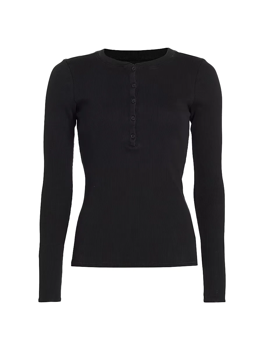 Jordan Henley Long-Sleeve T-Shirt by Nili Lotan