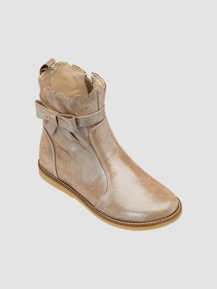 Cellia Leather Booties by Elephantito
