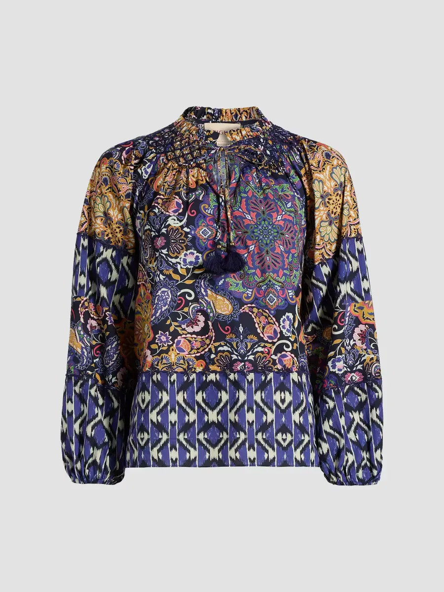 Mae Kaleidoscope Printed Blouse by Figue