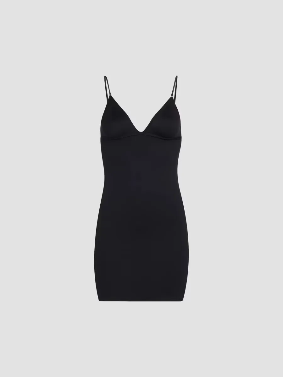 Le Stretch V-Neck Minidress by Fleur Du Mal
