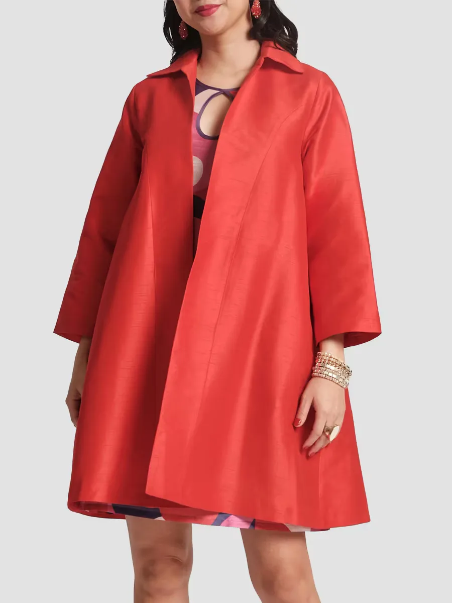 Charlotte Open-Front Topper Jacket by Frances Valentine