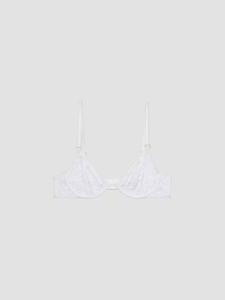 Le Stretch Multi-Fit Lace Demi Bra by Fleur Du Mal