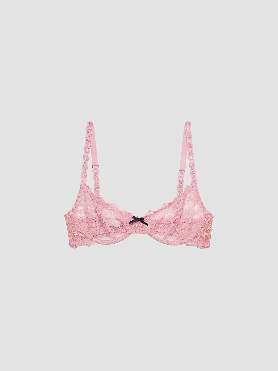 Bianca Lace Underwire Balconette Bra by Fleur Du Mal