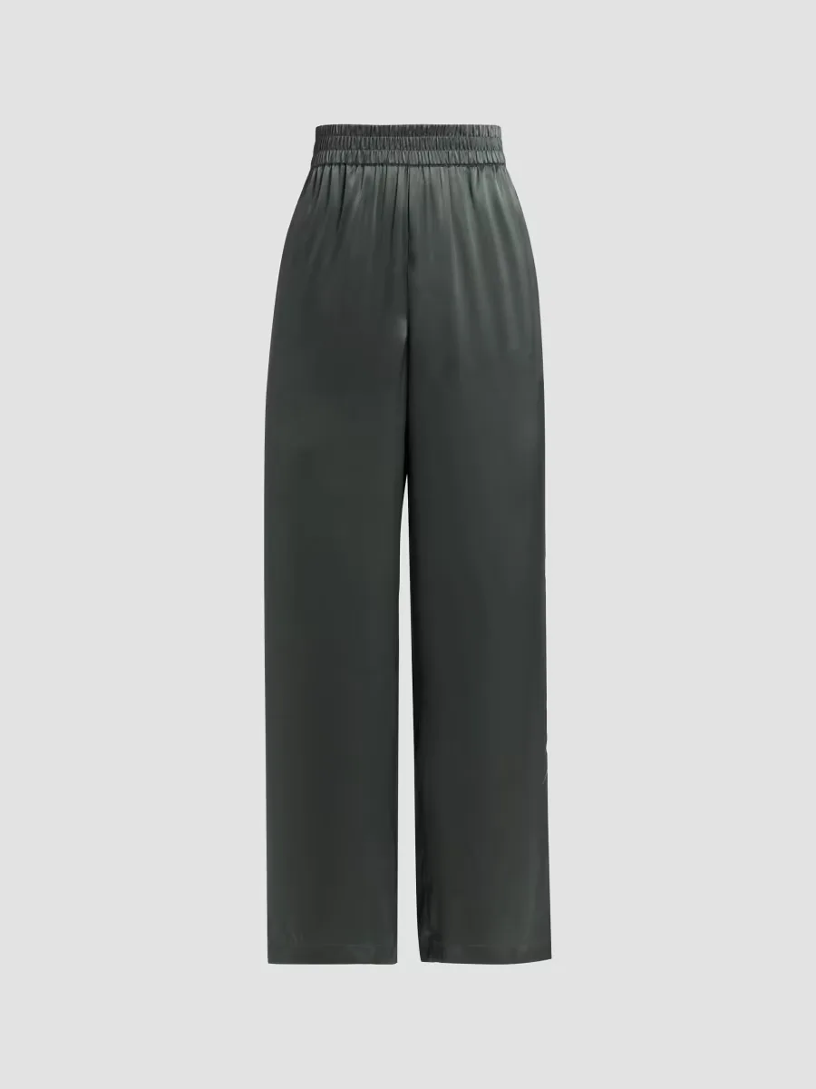 Bleecker Silk Wide-Leg Pants by Cami NYC