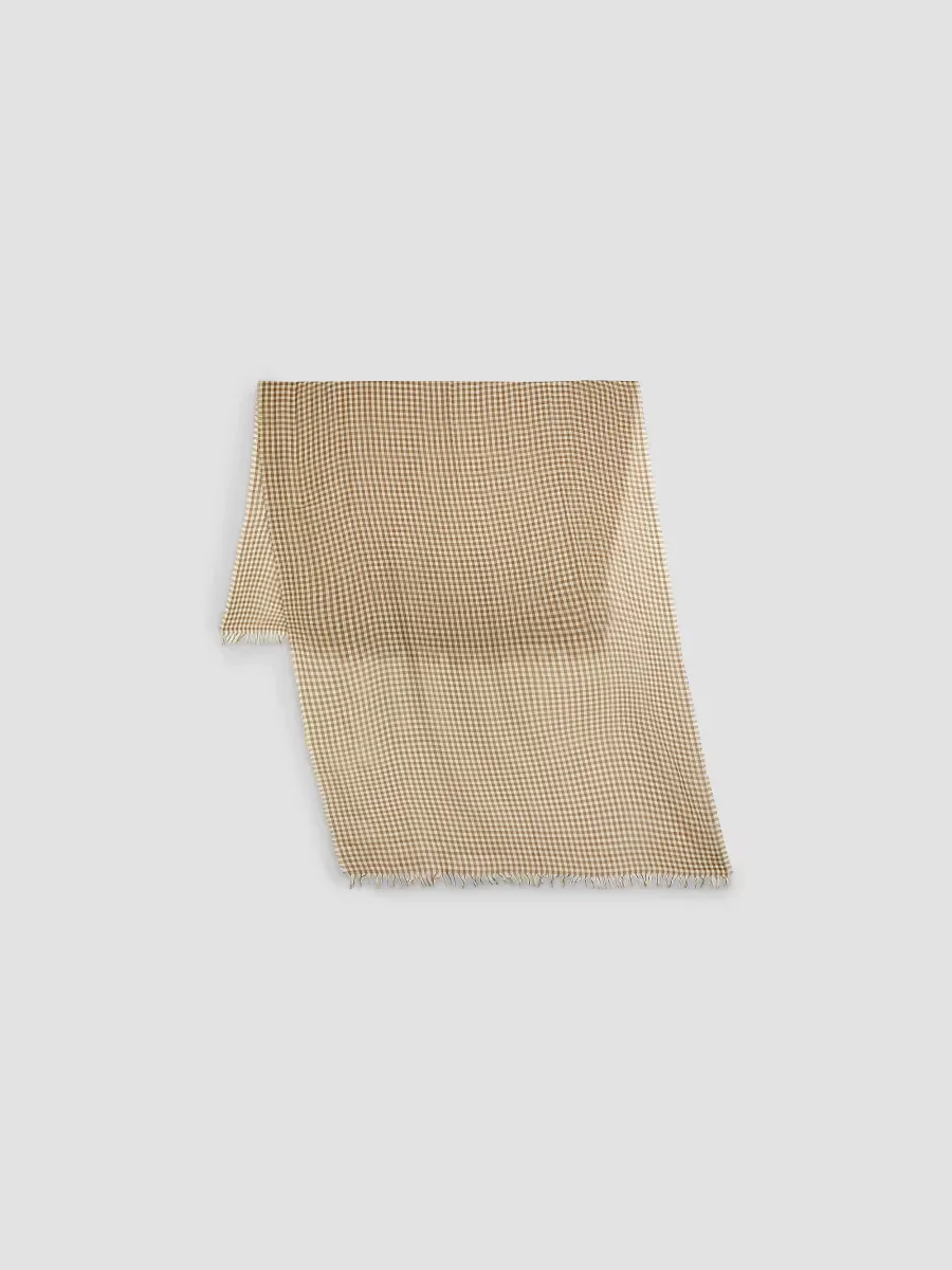 Gingham Cotton Scarf by Vince
