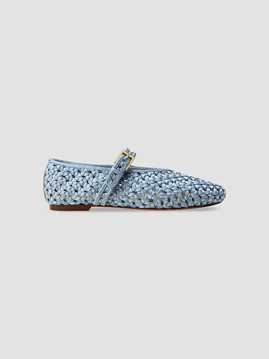 Sydney Satin Mary Jane Flats