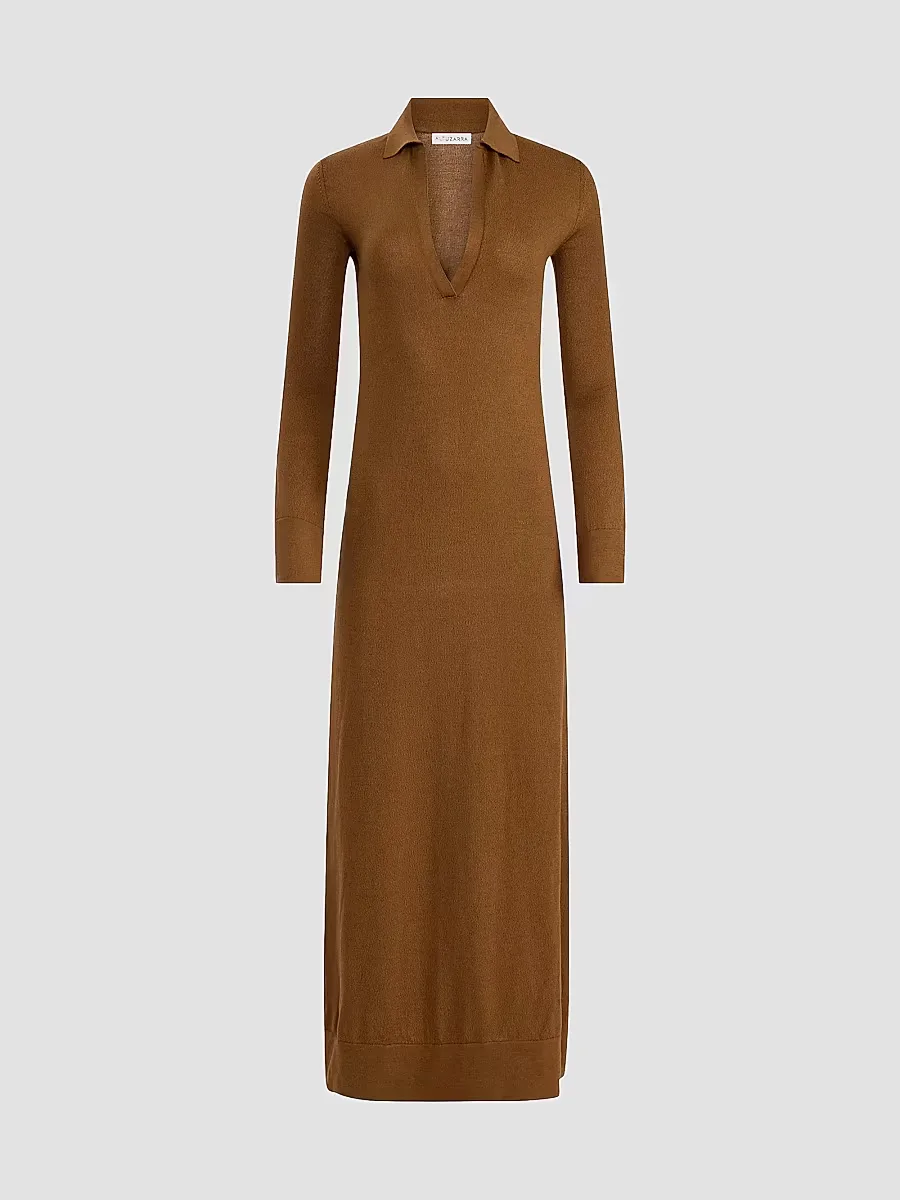 Arp Cotton-Silk Long-Sleeve Maxi Dress by Altuzarra