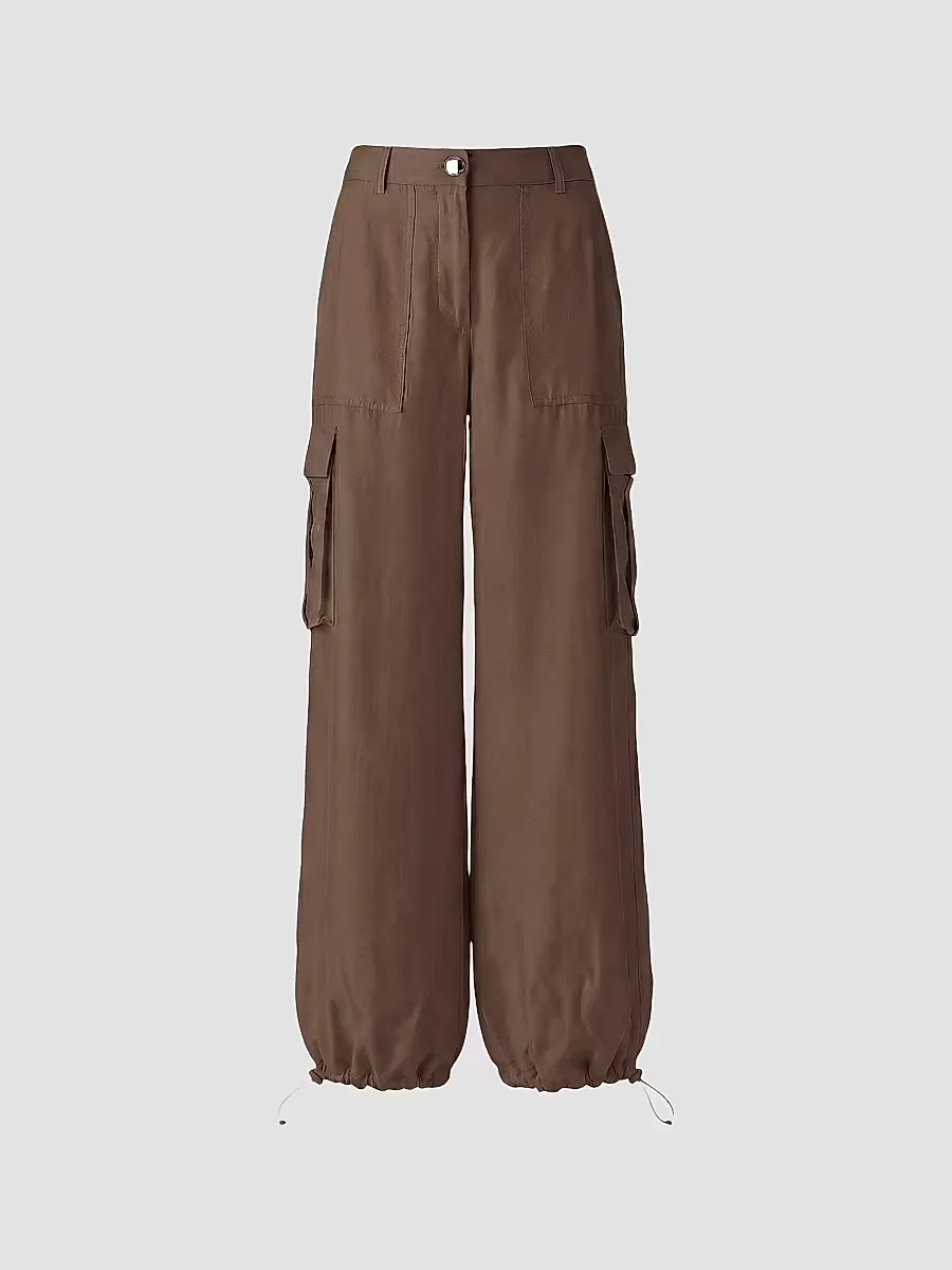 James Wide-Leg Cargo Pants by Toccin