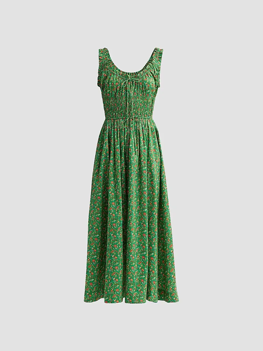 Emmaretta Floral Cotton Dress by DEN