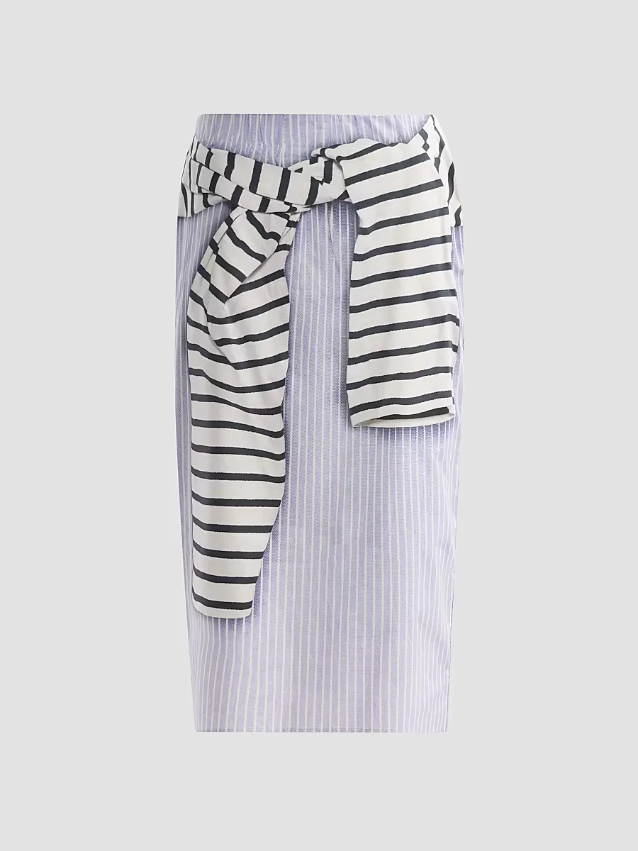The Townes Cotton Pencil Skirt by Brandon Maxwell