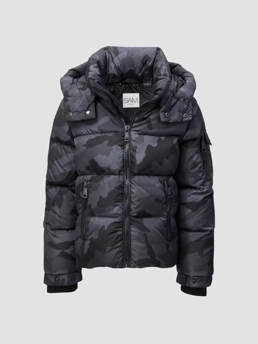 Camouflage Down-Filled Puffer Jacket by S.A.M.