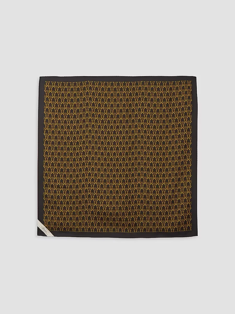 Monogram Silk Square Scarf by Willy Chavarria
