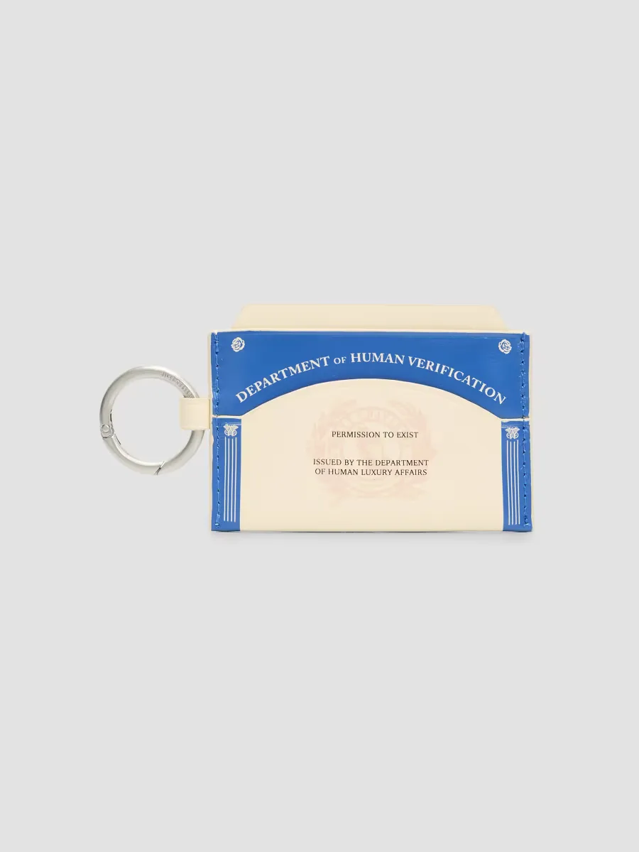 Human Verification Leather Wallet by Willy Chavarria