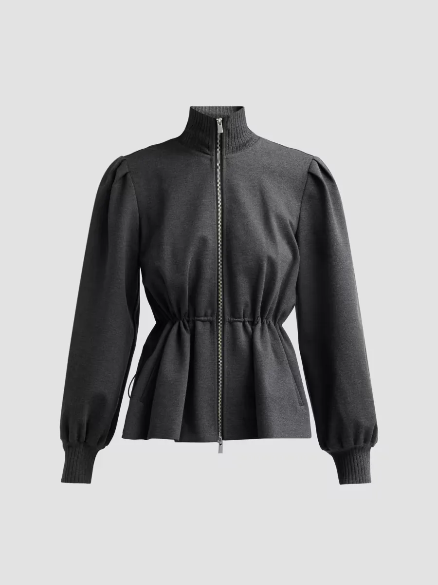 Ida Drawstring-Waist Jacket by Toccin