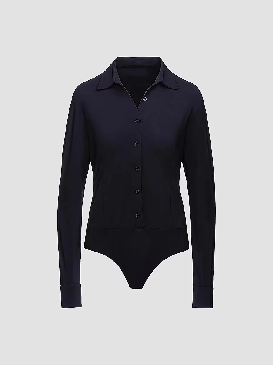 Classic Oxford Shirt Bodysuit by Commando