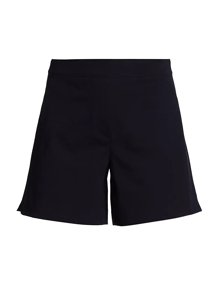 Polished Stretch-Cotton Shorts by SPANX