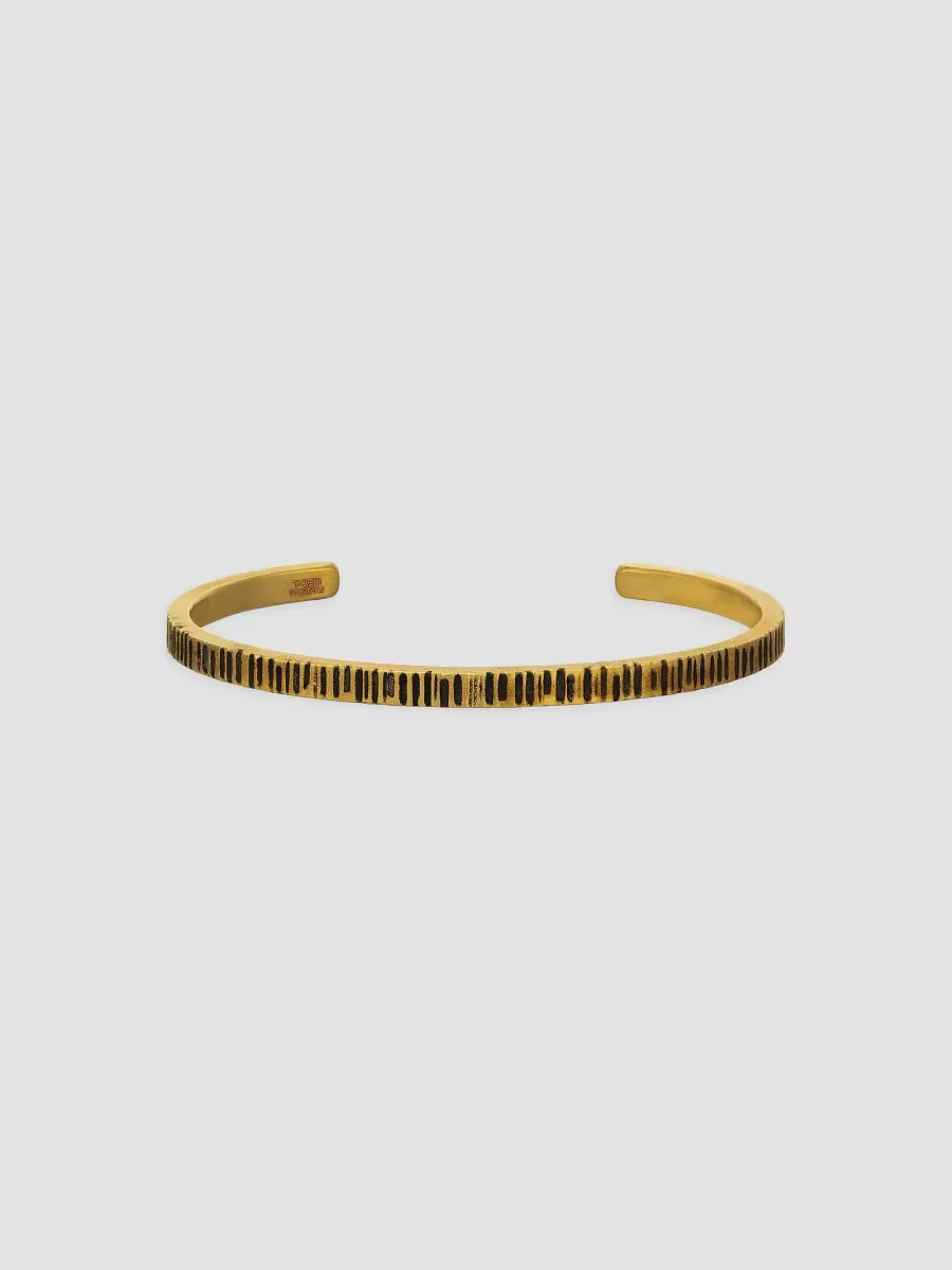 Notched Brass Cuff by John Varvatos