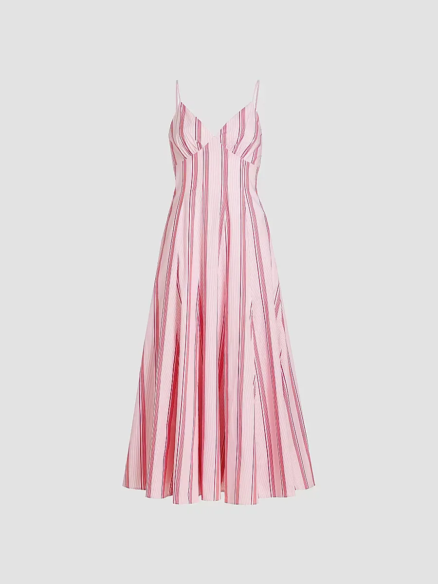 Cami Stripe Cotton Maxi Dress by Rosie Assoulin