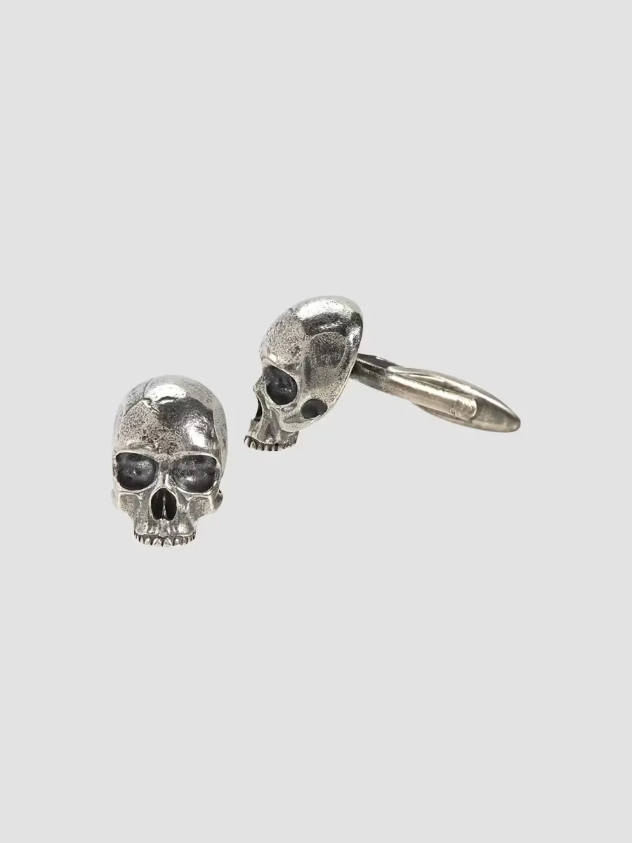 Skulls & Daggers Sterling Silver Skull Cufflinks by John Varvatos