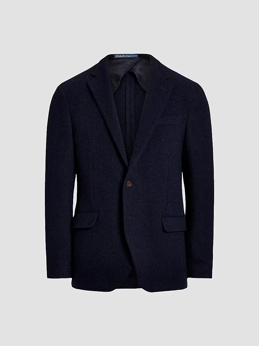 Herringbone Wool-Blend Jacket by Polo Ralph Lauren