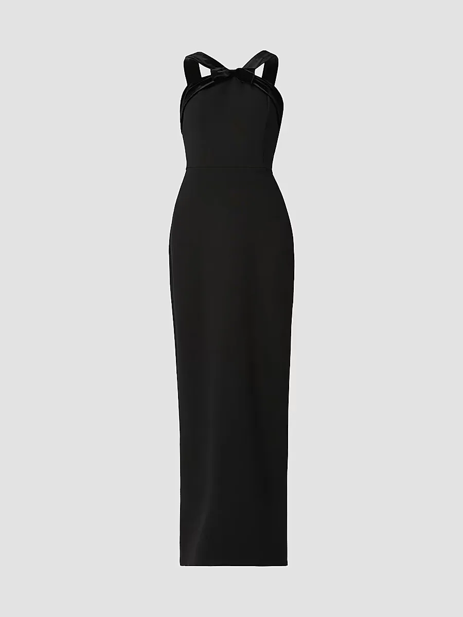 Gala Bow Column Maxi Dress by Shoshanna