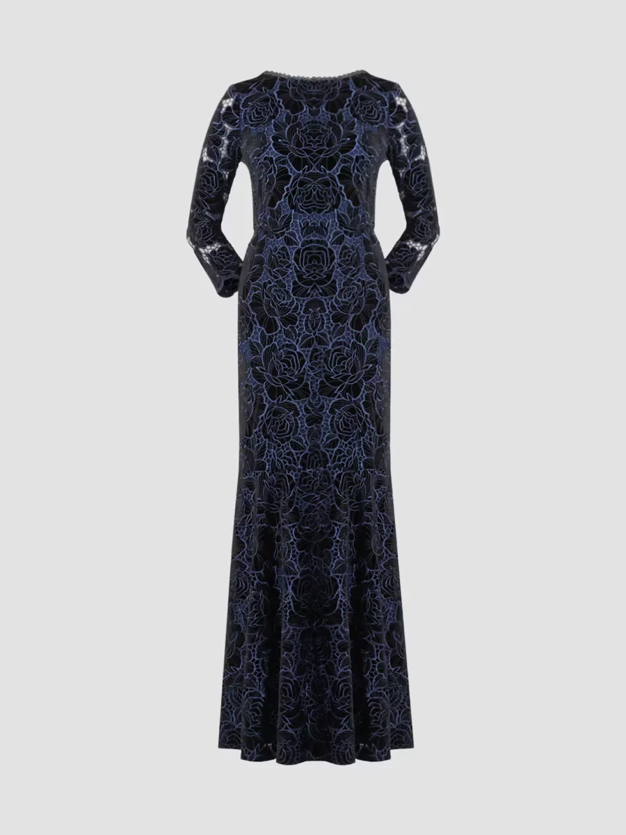 Brianna Velvet Lace Gown by Shoshanna