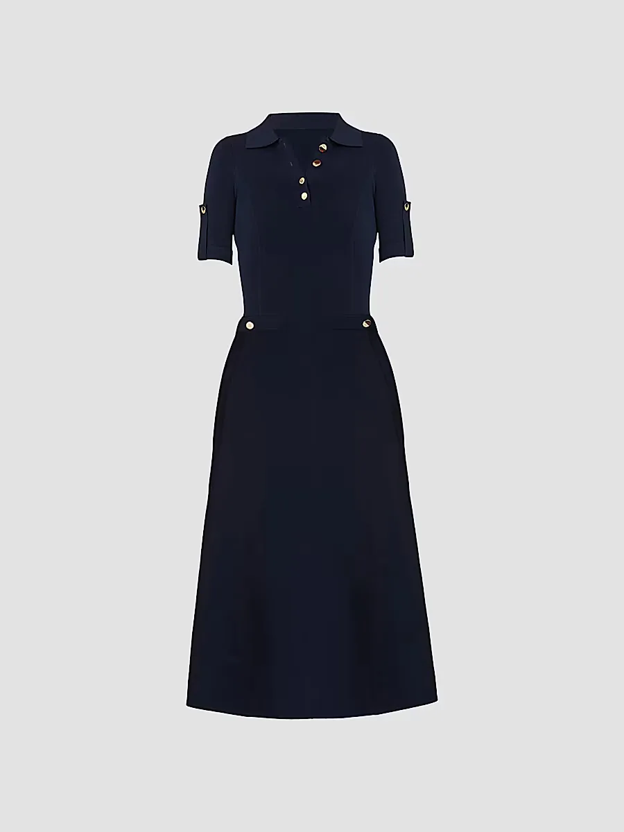 Saylor Compact Knit Midi-Dress by Shoshanna