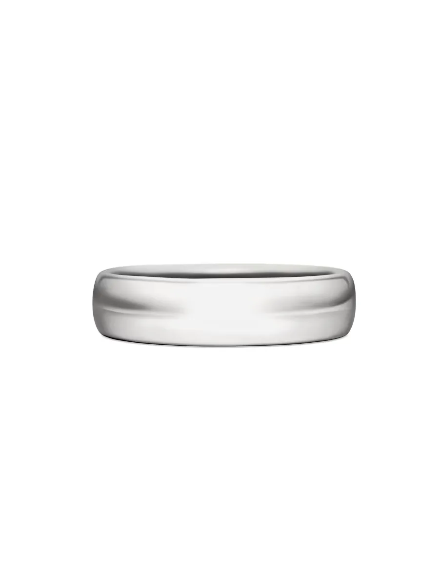 DY Classic Band Ring in Platinum, 6mm by David Yurman