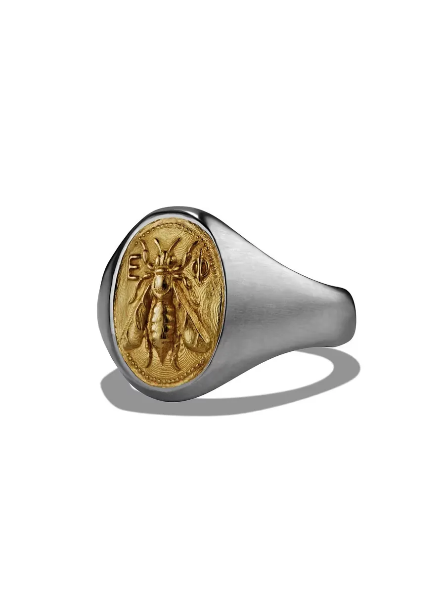 Petrvs Bee Pinky Ring in Sterling Silver by David Yurman