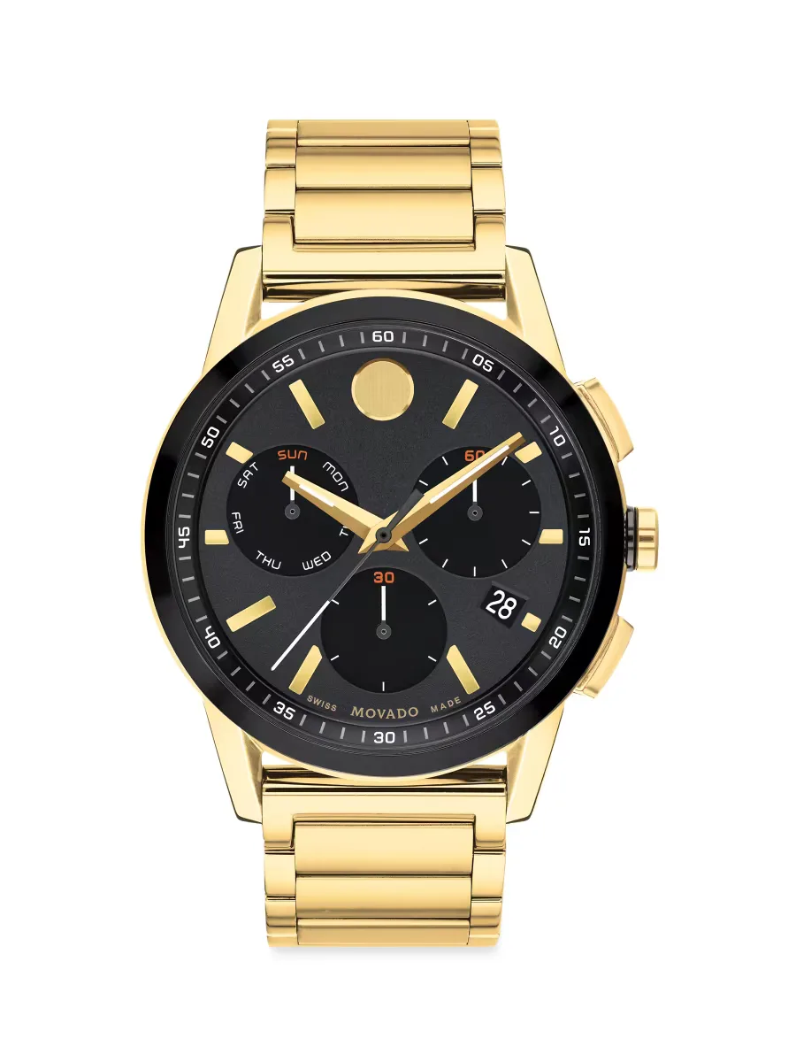 Museum Sport Goldtone Watch by Movado