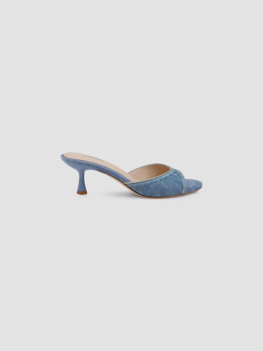 Arleen 60MM Denim Sandals by L'AGENCE