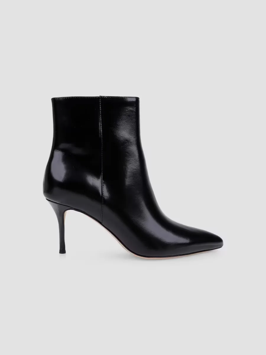 Houston 75MM Leather Stiletto Booties by L'AGENCE