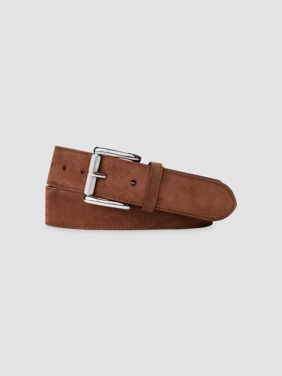 Roller Buckle Suede Belt by Ralph Lauren