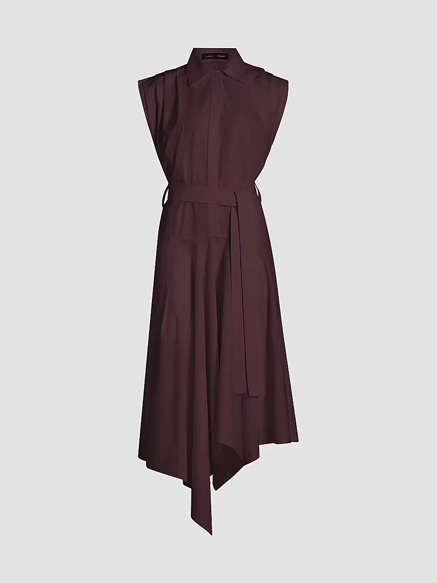 Adinna Cotton Shirting Dress