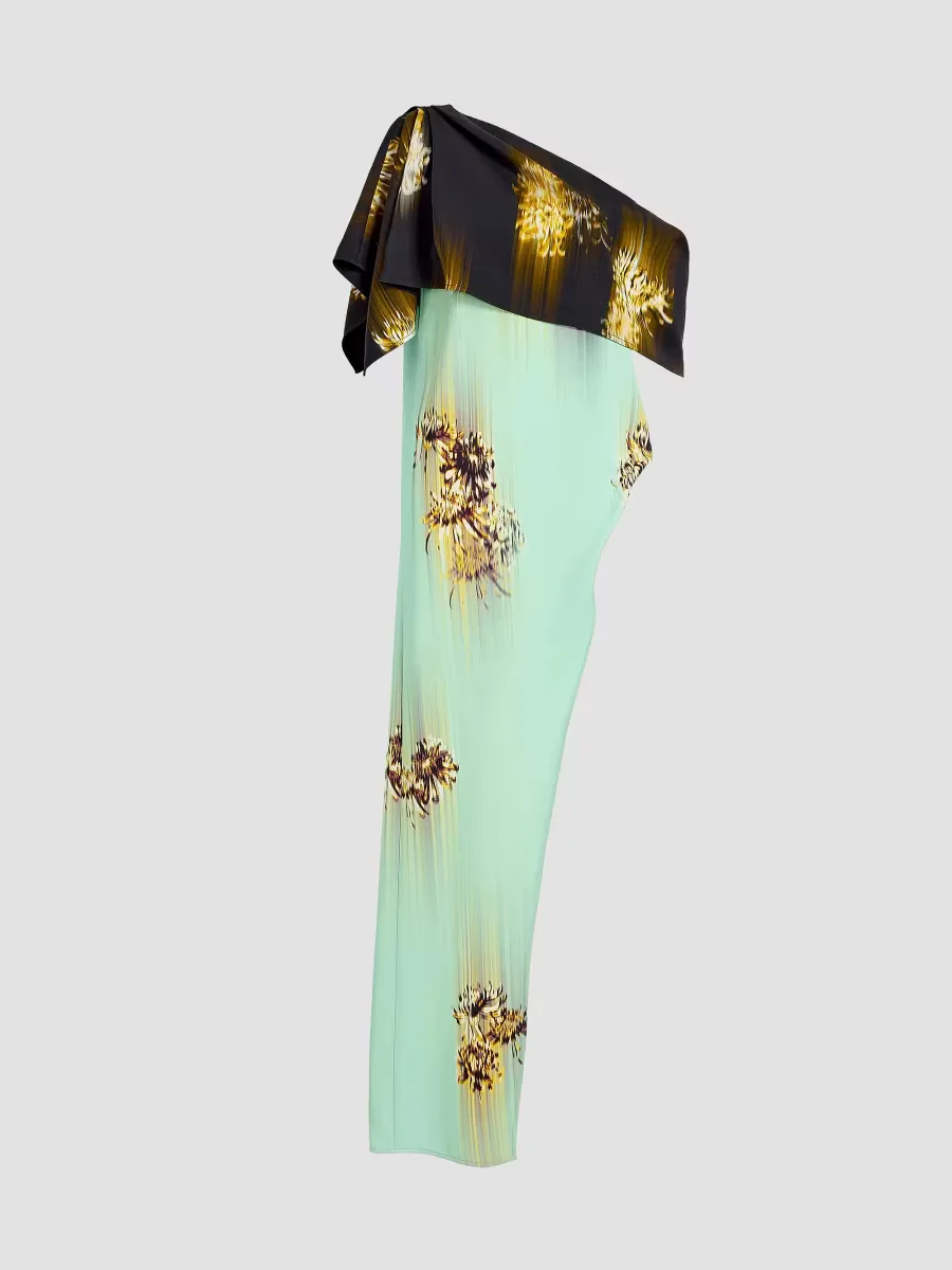 Haya Printed One-Shoulder Tunic Top by Proenza Schouler