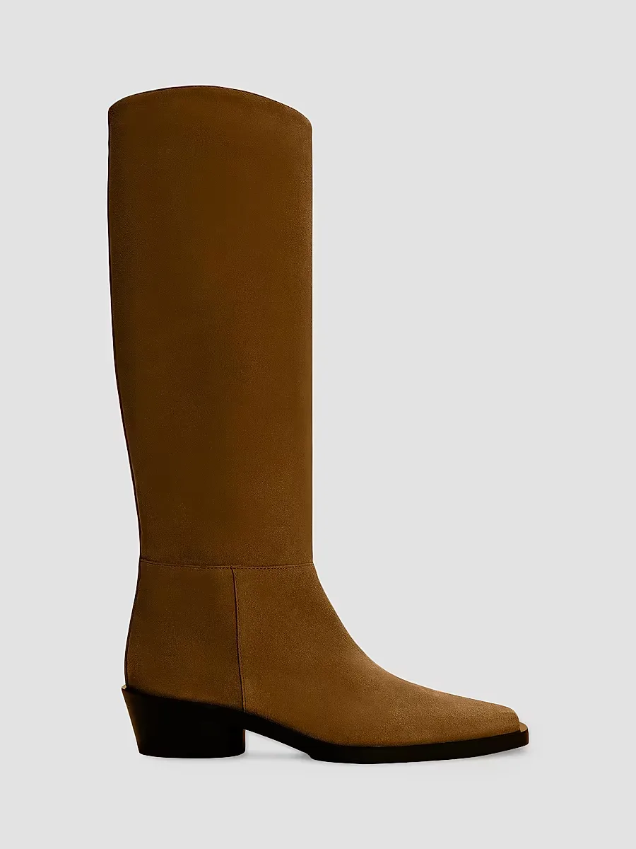 Bronco 40MM Suede Knee-High Boots by Proenza Schouler