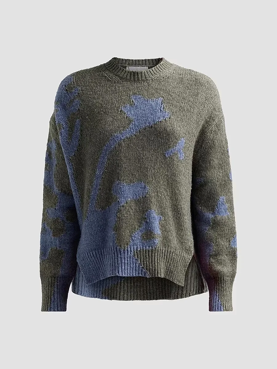 Proenza Schouler White Label Cathy Abstract Rib-Knit Sweater by Proenza Schouler