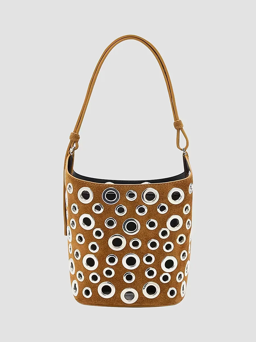 Mini Grommet Suede Bucket Bag by Proenza Schouler