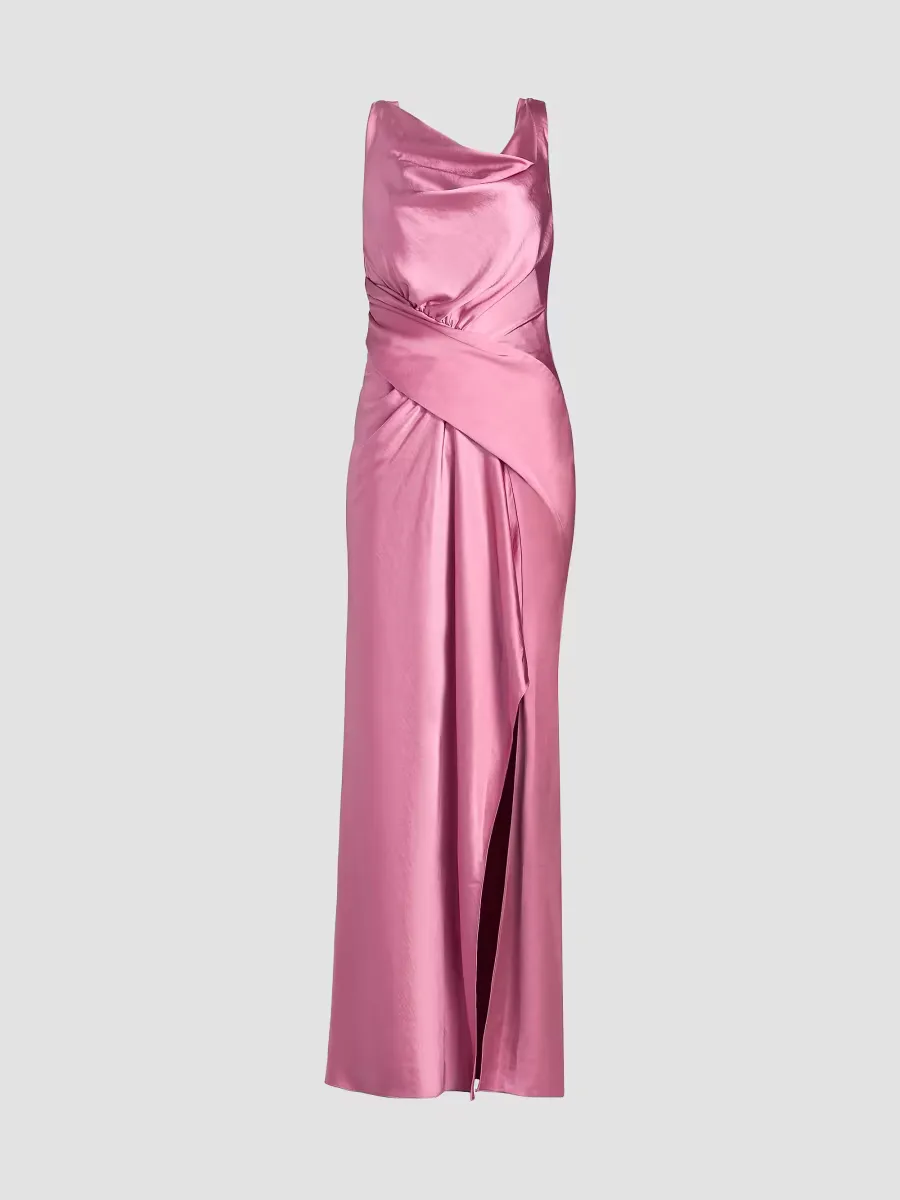 Satin Draped Gown by Amsale
